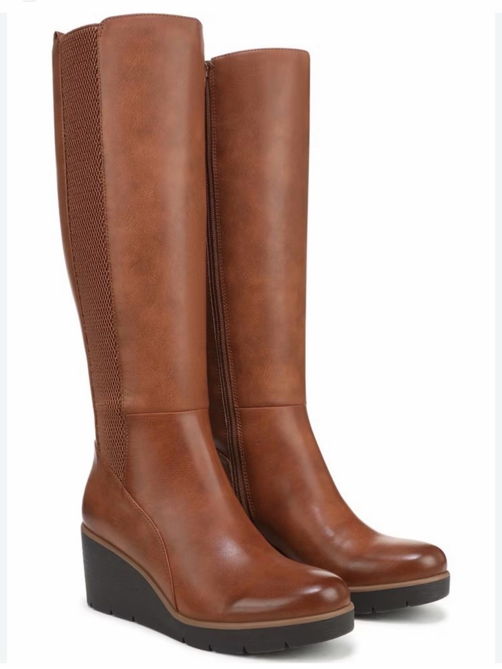 Soul Naturalizer Women’s Adrian Tall Wedge Boot - Brown Size 7.5 - Picture 2 of 8